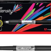 BIC Marking Permanent Markers Ultra Fine Tip Black 12 Box
