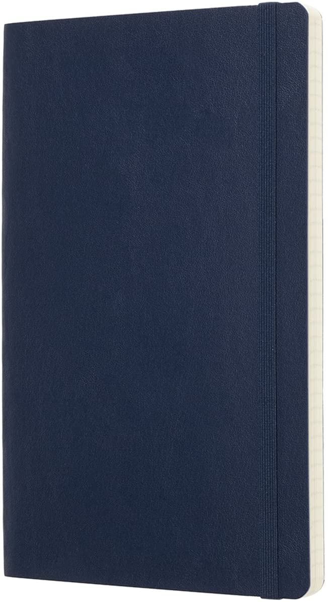 Moleskine Classic Notebook, Notebook With Squared Pages, Soft Cover and Elastic Closure, Sapphire Blue, Large, 13 x 21 cm, 192 Pages - Image 2