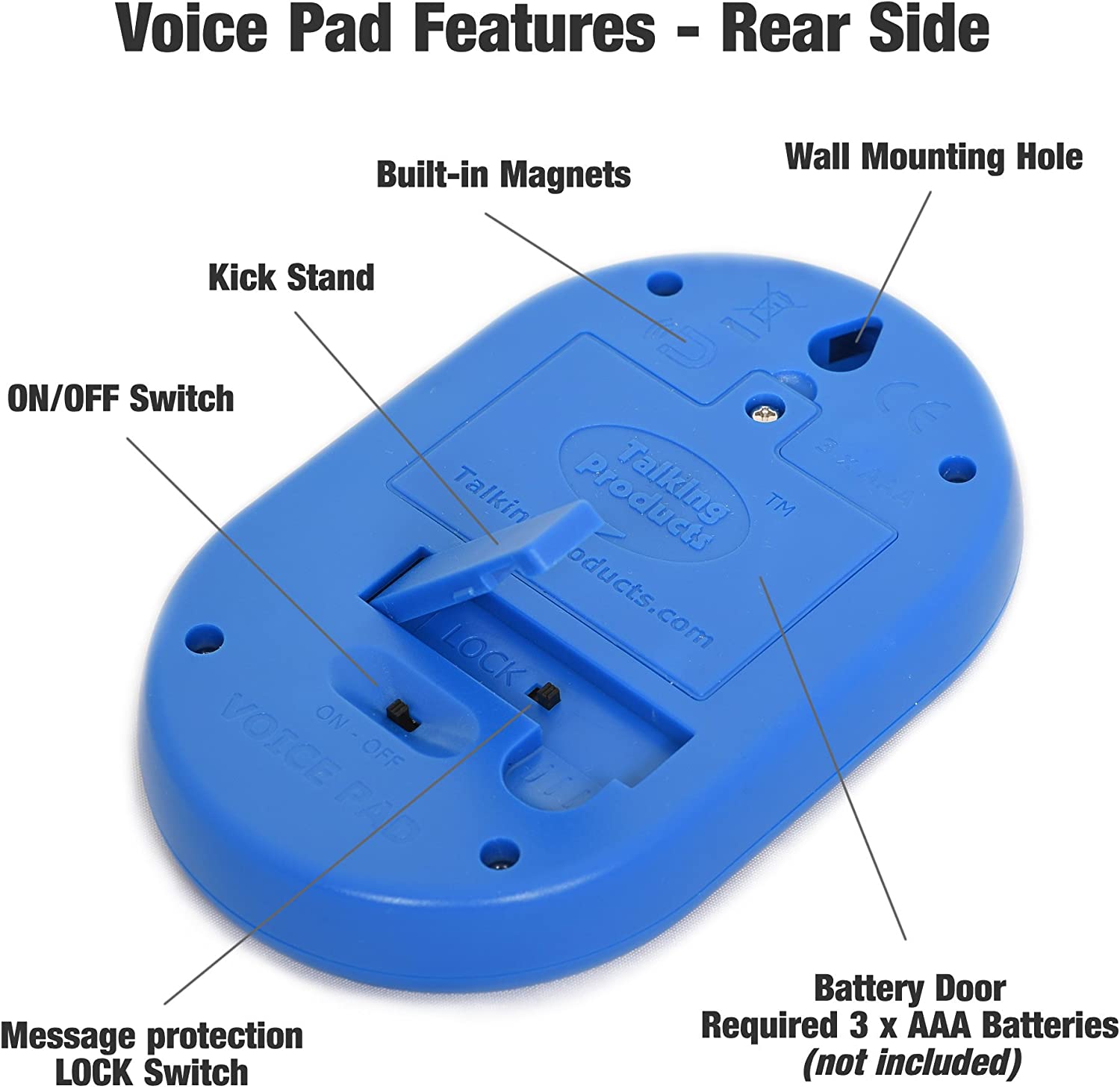 Talking Products, Voice Pads, Voice Recorders, 40 Seconds Recording, Pack of 5 - Image 4