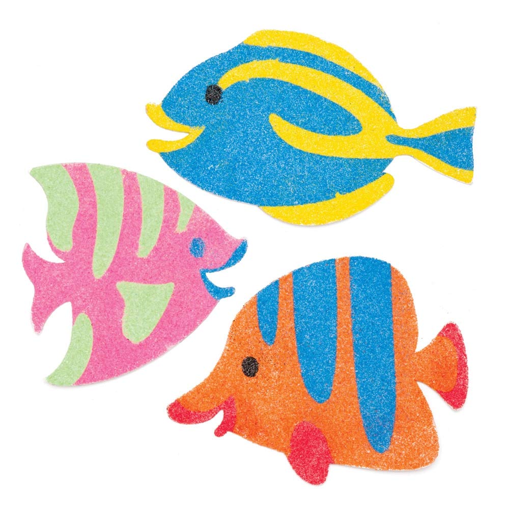 Tropical Fish Sand Art Magnets (Pack of 6), Assorted, Small - Image 2