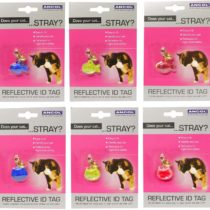 Ancol Cat Reflective ID Tag -- Assorted Colours/Designs