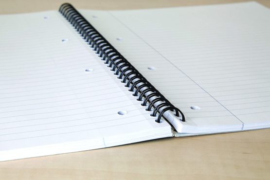 Cambridge Recycled A4 100 Pages Card Cover Wirebound Notebook - Pack of 5,Black - Image 4