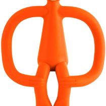 Matchstick Monkey Teething Toy for Baby, Stimulates and Massages Sore Gums, 3 Months Old+, Orange