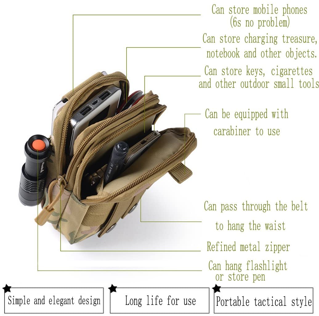 Abcsea 1 piece multifunction tactical molle edc pouch , poly tool holder - Image 4