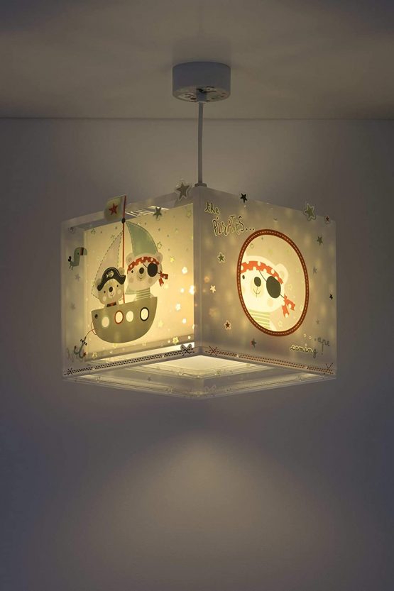 Dalber The Pirates Children's Hanging Ceiling Lamp, Multicoloured - Image 3