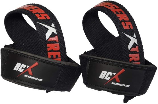 Bulk Chasers weight lifting straps | Prefect for Bodybuilding, Power Lifting, Gymnastics, Strength Training, Cross Fit, Wrist Support