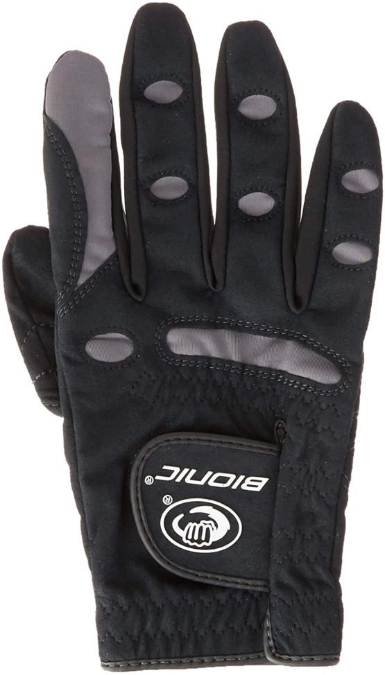 Bionic Men's AquaGrip Right Hand (Left Handed Golfer) Golf Glove - Black, Medium