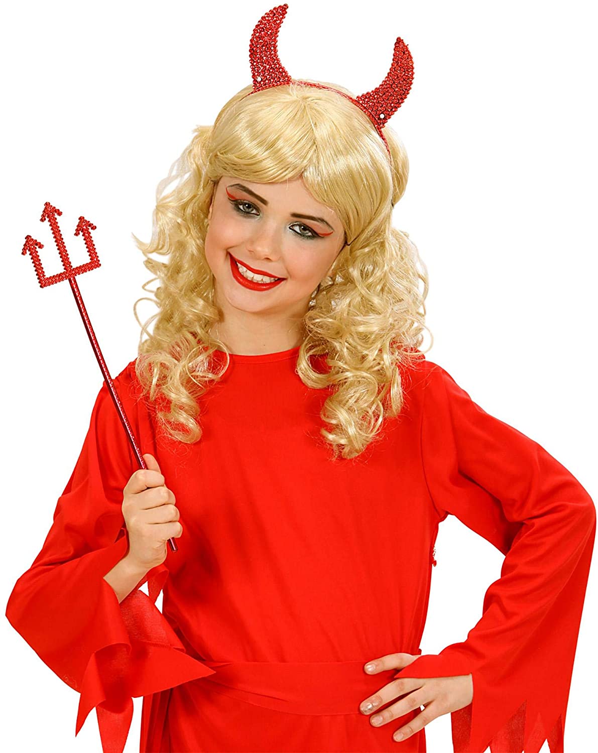 Devil Horns & Pitchfork Accessory for Halloween Fancy Dress, Multi-coloured - Image 2
