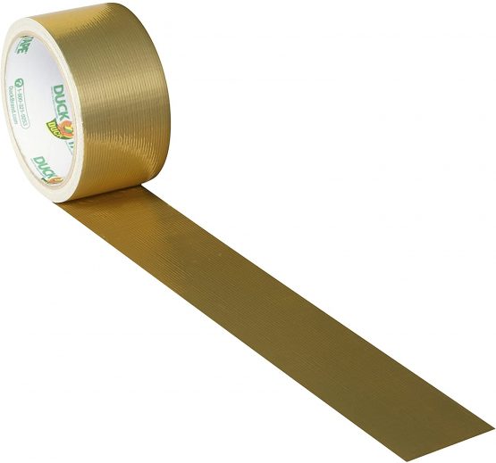 Duck Tape Solid Colours Gold. Repair, craft, personalise, decorate and educate - 48mm X 9.1M - Image 3