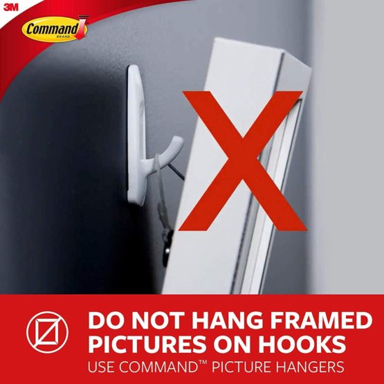 3M 17097CLR-ES Command Jewellery Rack Clear (2 Hooks, 3 Strips/Pack) - Image 4