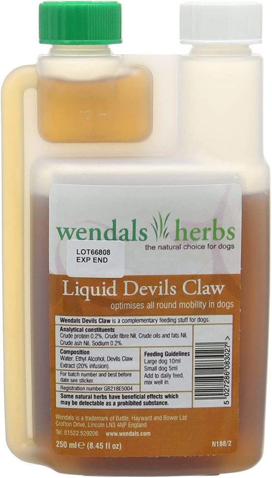 Wendals Dog Liquid Devils Claw Root - 250ml - Image 2