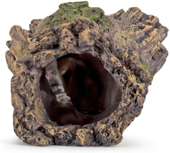 hygger Aquarium Decoration Tree Trunk, Resin Cave Fish Tank Decoration, Hole Log Ornament for Fish Tank Small Fish Hiding - Image 3