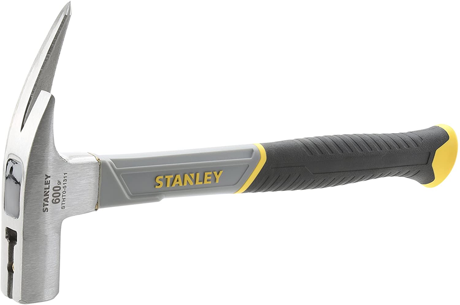 Stanley Martillo Sacaclavos Latthammer, Stainless Steel, Black Yellow, 0.76 kilograms, Ergonomic Grip