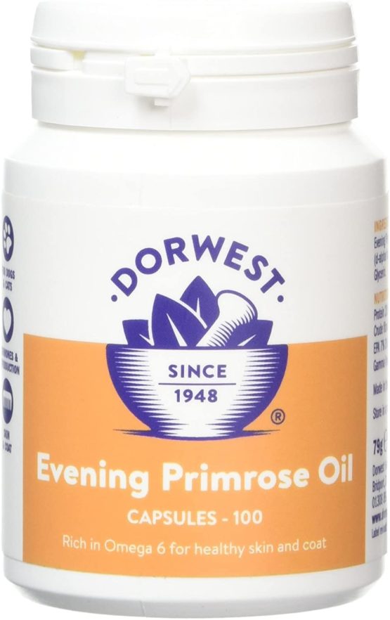 Dorwest Herbs Evening Primrose Oil Capsules for Dogs and Cats 100