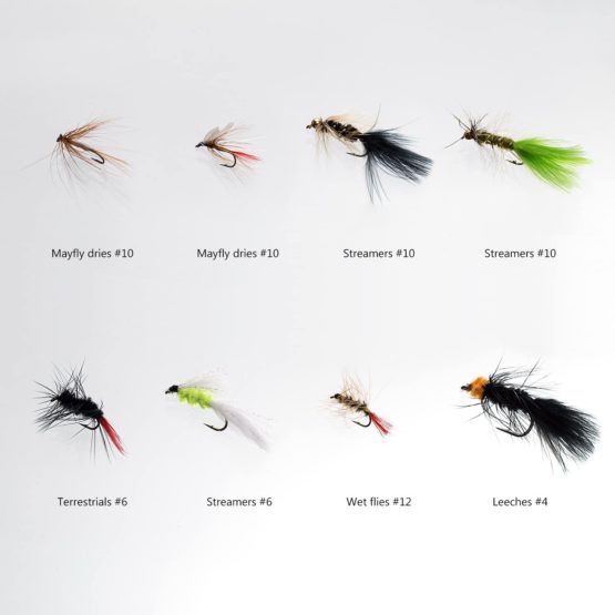 Bassdash Fly Fishing Lures Kit with Box Nymph Beadhead Wet Fishing Dry Flies for Trout Bass Salmon - Image 3