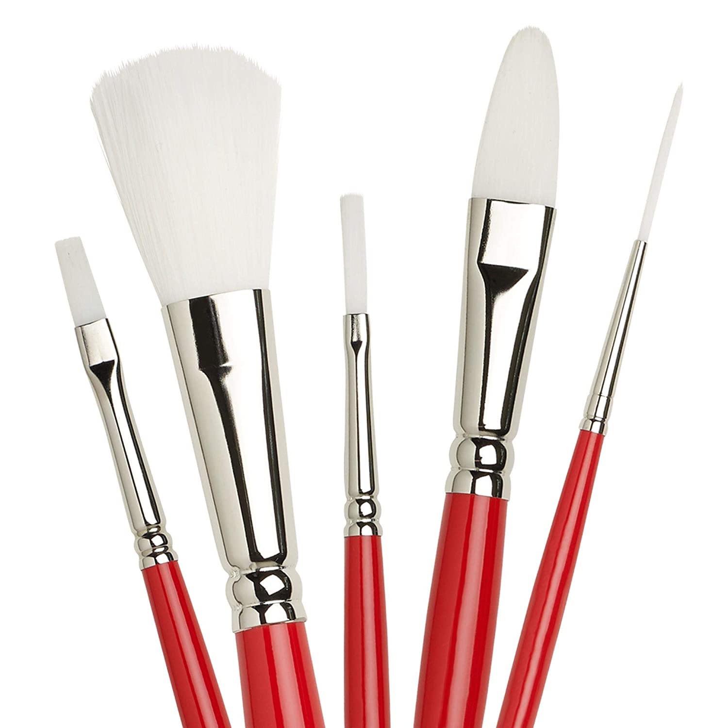 Winsor & Newton University Brush, Series 233 Round, SH #2, White,red - Image 4