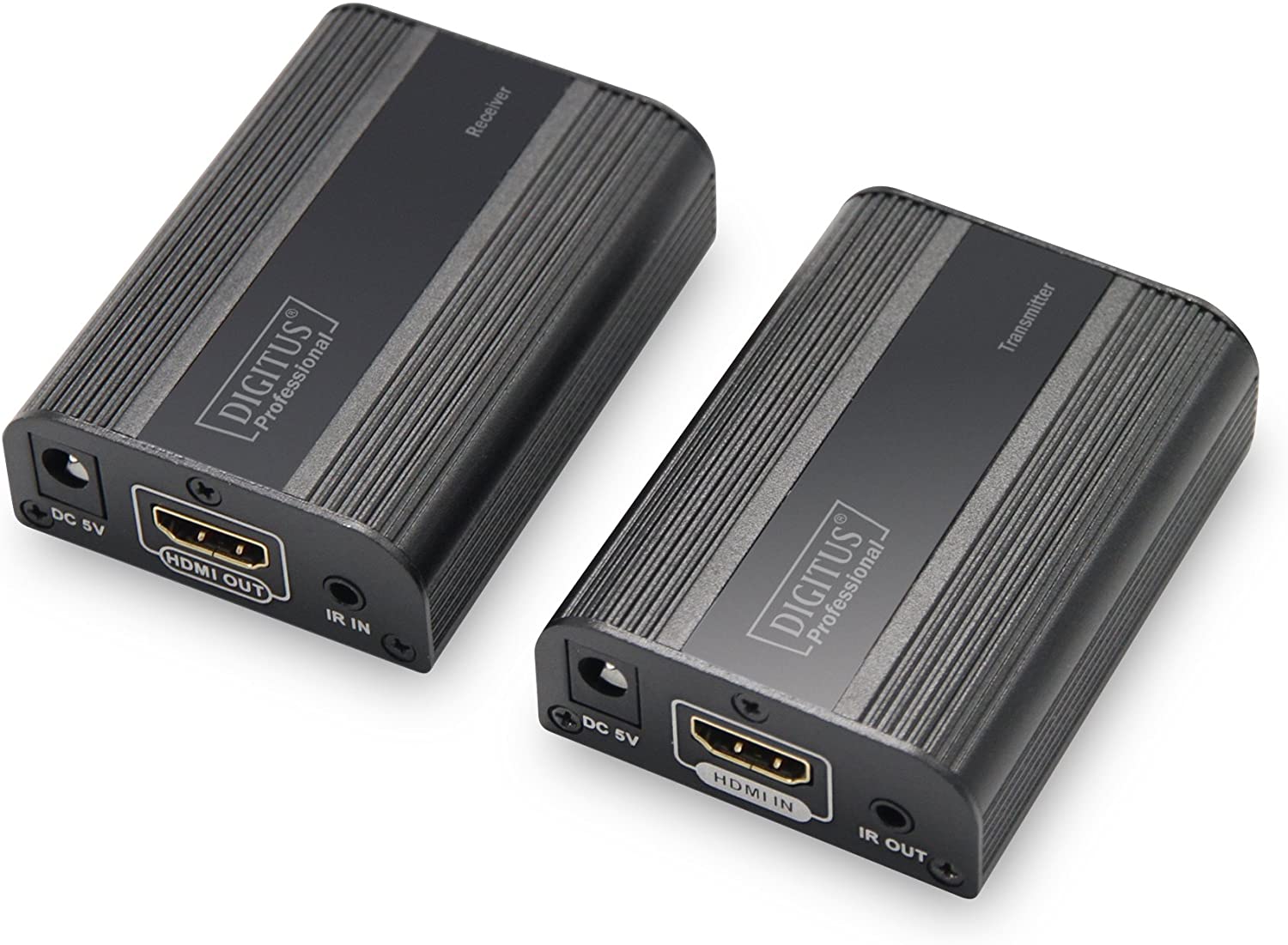 DIGITUS 4K HDMI Extender Set, 4K/60Hz, Black, 4K/60Hz @ 70m