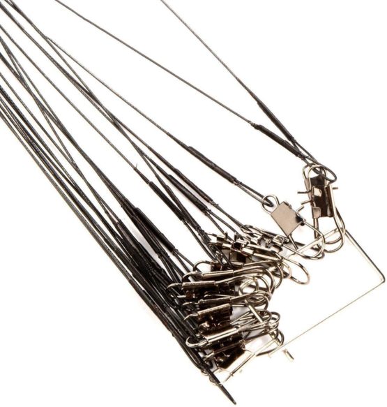 Fishing Wire Trace Leaders,Saim Stainless Steel Fishing Wire Trace Leaderstraces For Pike Zander Perch 16/26/31CM,72 Pcs - Image 4