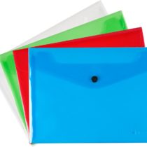 Q-Connect A5 Polypropylene Document Folder - Assorted, Pack of 12