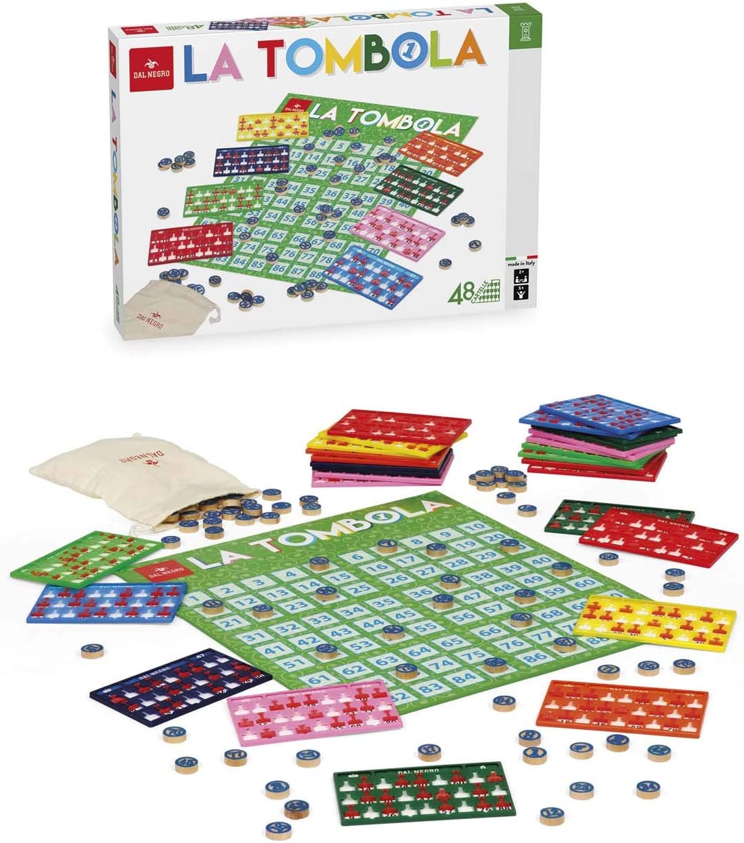 Dal Negro Tombola Board Game Toy 858, Multicoloured, 8001097539031
