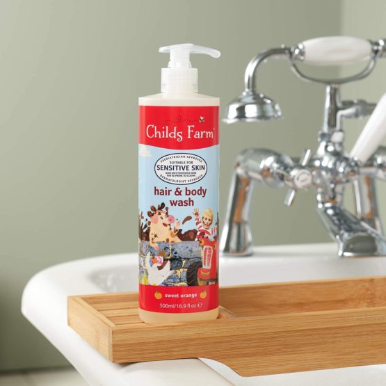 Childs Farm | Hair and Body Wash | Sweet Orange | Sensitive Skin | Cleans & Hydrates Skin | Vegan & Cruelty Free | 500ml - Image 2