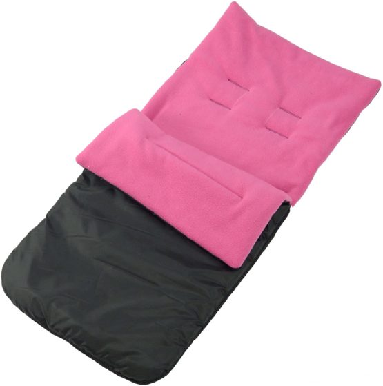 Universal Footmuff to Fit Silver Cross Pushchair Pram Buggy Dark Pink