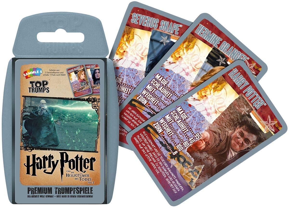 Winning Moves WIN62554 - Top Trumps:Harry Potter and the Deathly Hallows 2, Game, Black and Red, Standard