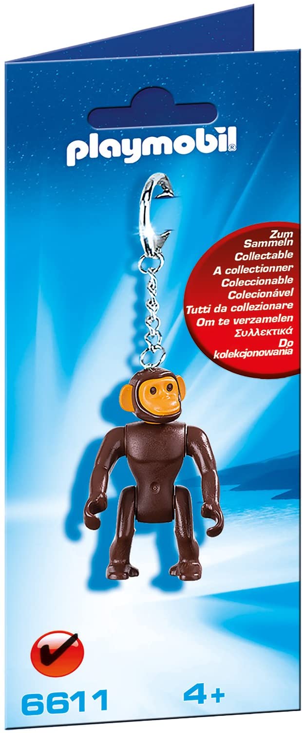 Playmobil Monkey Keyring, Toy for Ages 4+, Zoo Range, Multicolor, 7 x 2 x 18 cm; 254 kg
