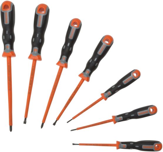 Bahco 202.032 Tekno+ VDE Insulated Safety Screwdriver Set, 7 Pieces - Image 2