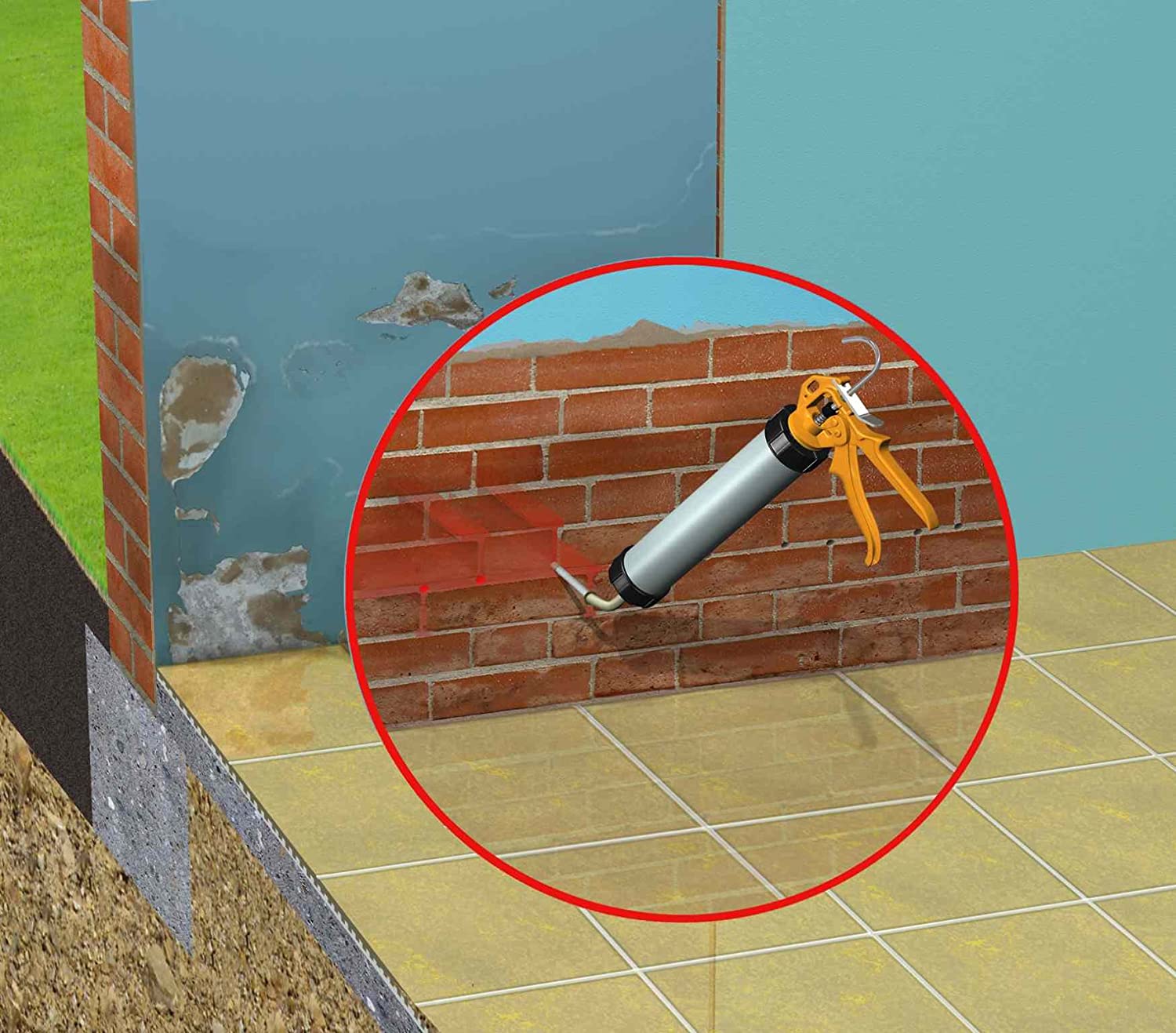 Sika SikaMur InjectoCream - 100 Rising Damp Barrier Cartridge, 300 ml - Image 3