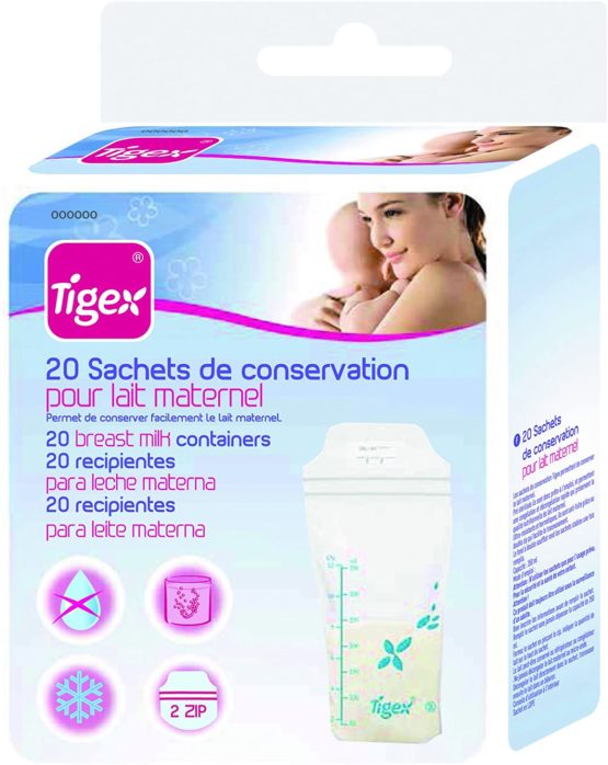 Tigex 20 Breast Milk Storage Bags - Image 2