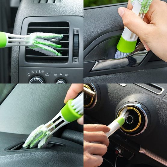 King of Sheen Vinyl Shine Car Dashboard Cleaner and Car interior Cleaner + Handy Vent Duster Brush, Effortlessly Enhance the Appearance of your Cars Interior, 500ml - Image 4