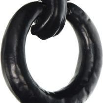 Merriway BH05811 Ring Pull Antique Heavy Door Knocker, 130 x 95 mm - Black