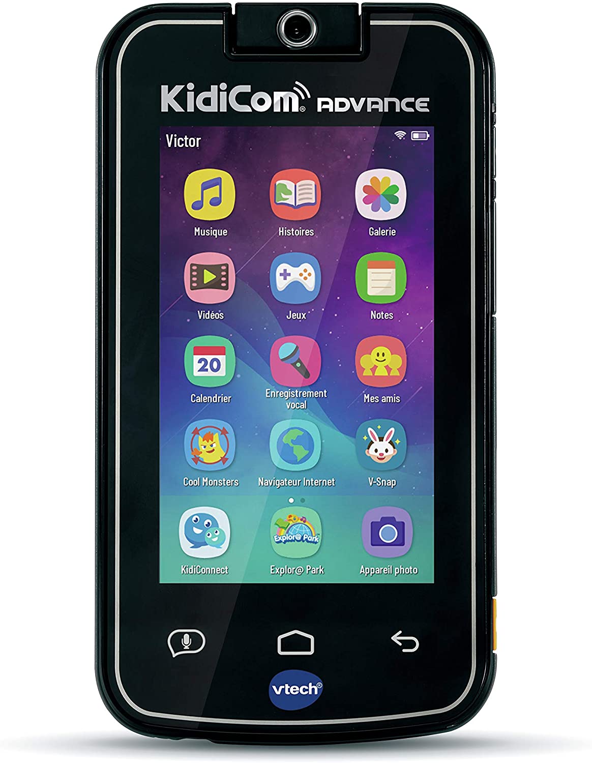 VTech KidiCom Advance Laptop for Children Black French Version - Image 2