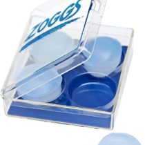 Zoggs Silicone Reusable Ear Plugs for Swimming And Watersports, Clear, Pack of 4