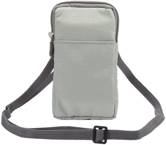 Pouch Waist Bag, Shoulder Messenger Bag, Practical Ladies Men Double Layer Zipper Cross Body Pockets Waist Pack Pocket Bags Belt Pouch Holster Handbag with Locking Carabiner Hook for Work and School