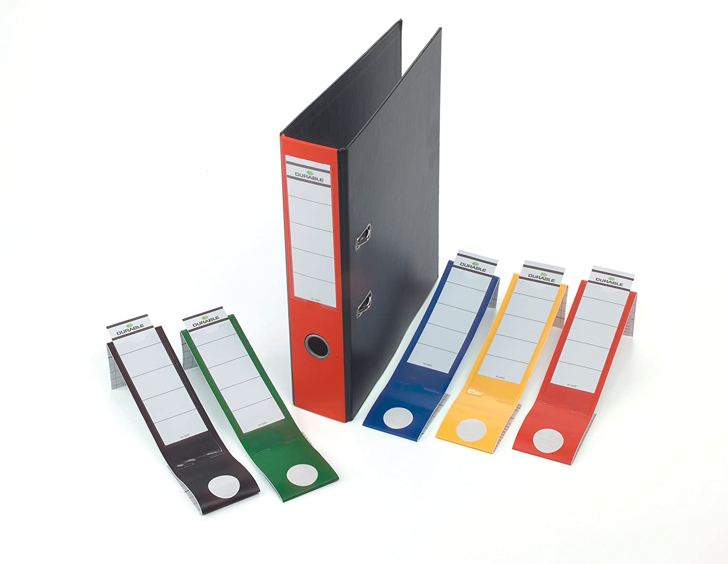 Durable Ordofix Self-Adhesive Spine Labels, red, 60mm / Narrow folder - Image 4