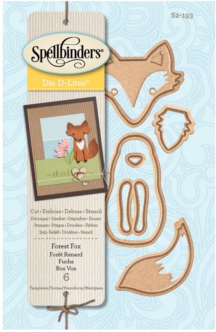 Spellbinders Spellbinders Shapeabilities Die D-Lites-Forest Fox, Multicolor, 0.25 x 8.89 x 17.14 cm - Image 4