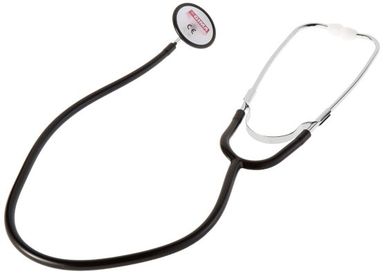 Trad Single Head Stethoscope, red, lightweight aluminiun nurse stethoscope