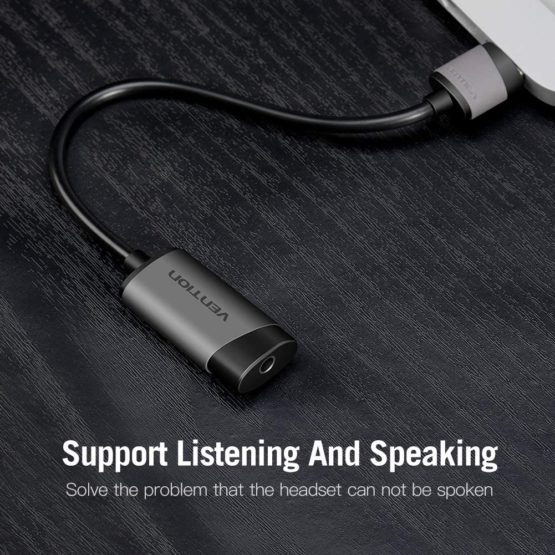Vention Externe USB Soundkarte, 3,5-mm-Kopfhörerbuchse TRRS Audio Adapter Stereo Headset Mikrofonadapter für PS4, Laptop, Headset, PC, Windows, Headset-Lautsprecher,Raspberry pi - Image 4