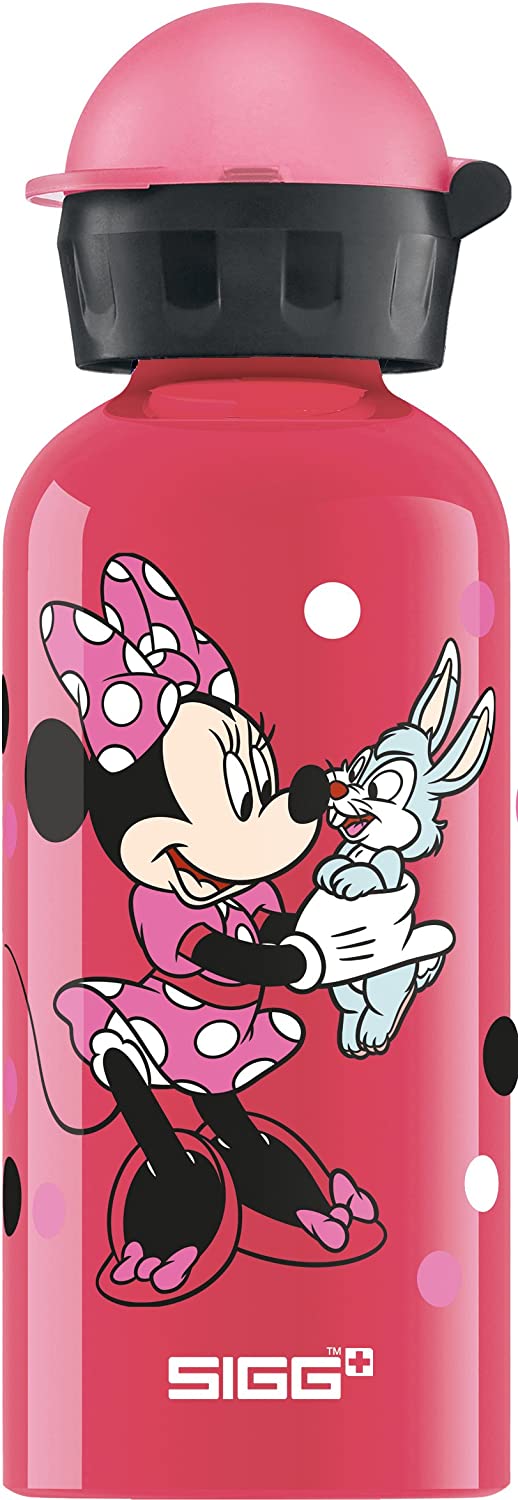 Sigg, Aluminium Water Bottle For Kids, KBT Minnie Mouse (Disney), Leakproof, Lightweight, BPA Free, CO2 Partner Certified