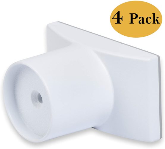 Wall Nanny Extender - 10 cm Baby Gate Extension - Extends Pressure Mounted Gates + Protects Walls + Stabilizes Gate - for Child, Pet & Dog Gates - Works on Stairs - 4 Pack Wall Protector - 4 Inches