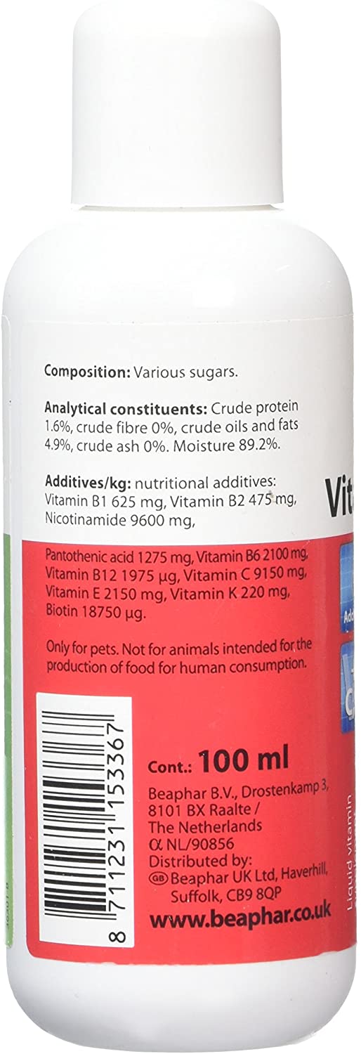 Beaphar Multi Vitamin Solution for Rabbit 100 ml, 100 ml (Pack of 1) - Image 3