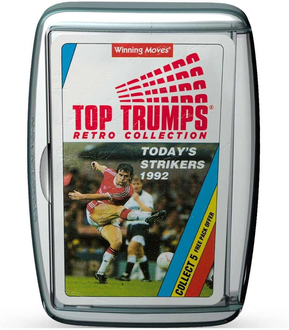 Today's Strikers Retro Top Trumps Card Game, Multi 002172, Multicolor