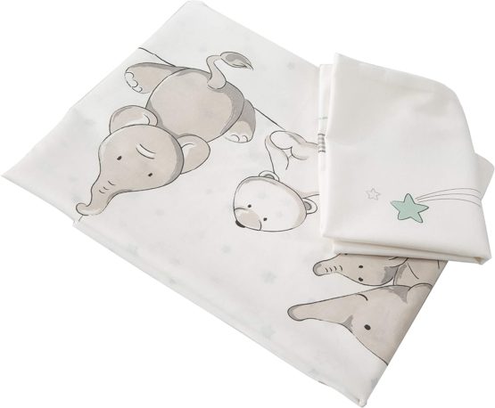 roba Happy Circus 1490S170 2-Piece Baby Bedding Set 80 x 80 cm (Duvet and Pillow) 100% Cotton Multi-Coloured - Image 4