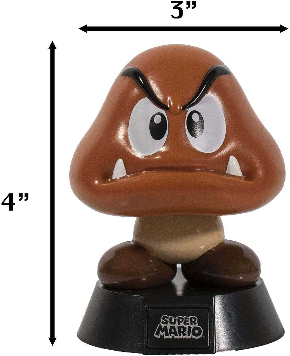Paladone Super Mario Goomba 3D Light Ideal for Kids Bedrooms Office and Home Pop Culture Gaming Merchandise, 50 W, Multi-Colour - Image 3