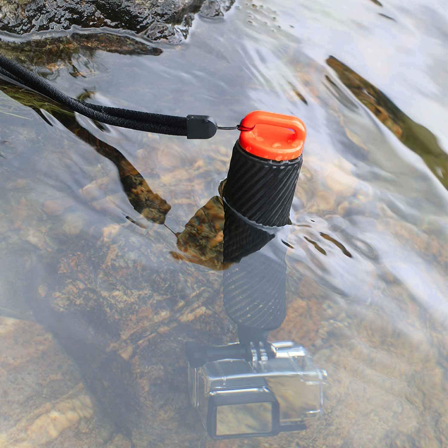 Topmener Waterproof Floating Hand Grip Camera Float Pole floaty Mount