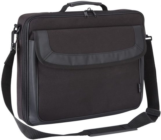 Targus Classic Protective Laptop Bag Brief Case with shoulder strap, for15-15.6-Inch computers, Black (TAR300)