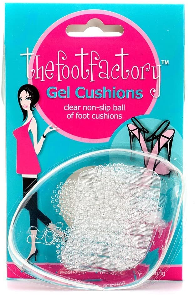 The Foot Factory Gel Cushions, Clear, 2 Count, 2 Count (Pack of 1)