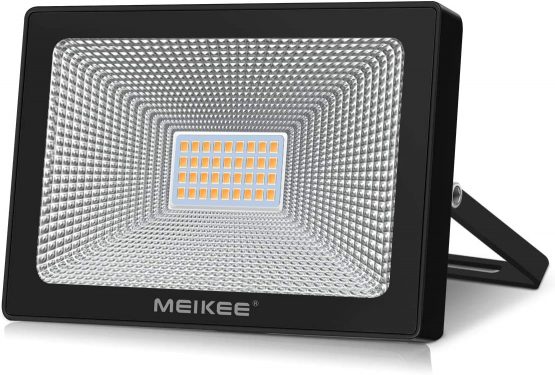 MEIKEE 30W Led Floodlight IP66 Waterproof Outdoor Landscape Floodlight Security Light Warm White